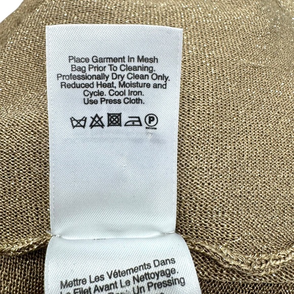 DKNY GOLD KNIT OPEN WATERFALL FRONT CARDIGAN - Picture 12 of 13